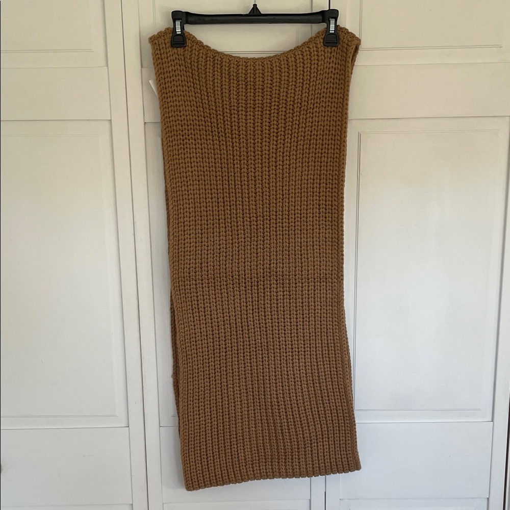 J. Crew New with Tags Brown Knit Scarf